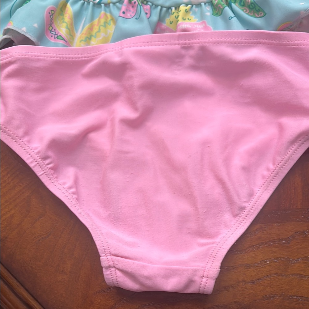 Floatimini Pink and Red Rashguard Swim Set - Picture 7 of 13